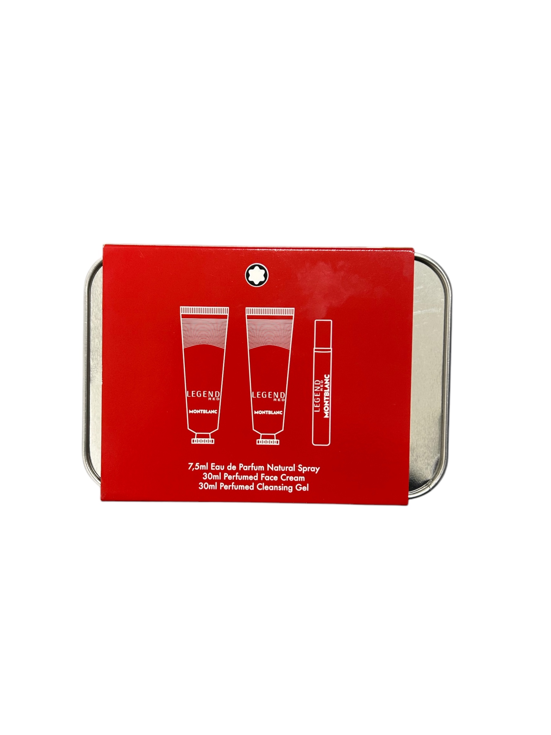 MONT BLANC LEGEND RED (M) GROOMING KIT SET EDP 7.5ML + FACE CREAM 30ML + CLEANSING GEL 30ML