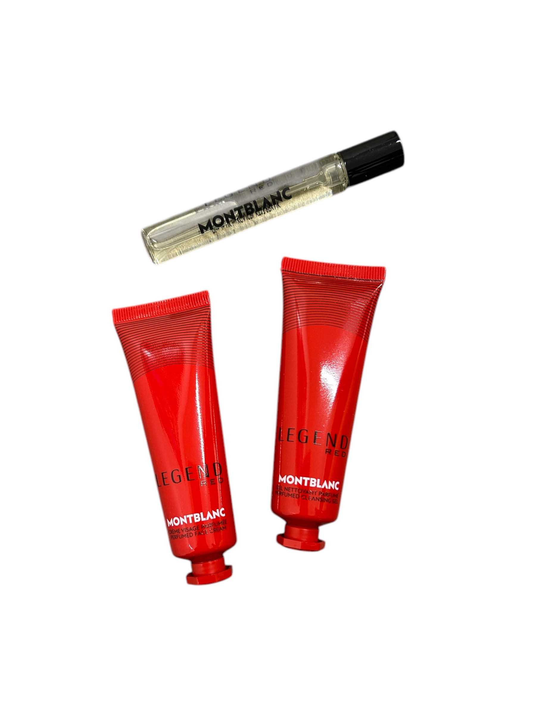 MONT BLANC LEGEND RED (M) GROOMING KIT SET EDP 7.5ML + FACE CREAM 30ML + CLEANSING GEL 30ML