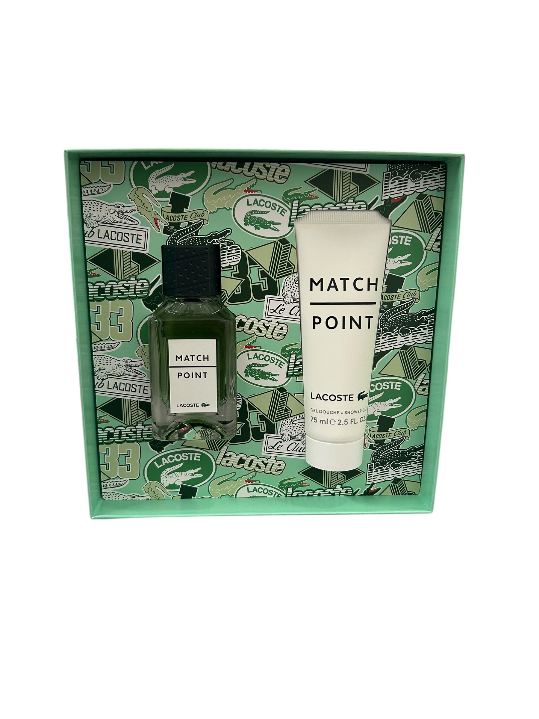 LACOSTE MATCH POINT (M) SET EDT 50ML + SG 75ML (NEW PACK)