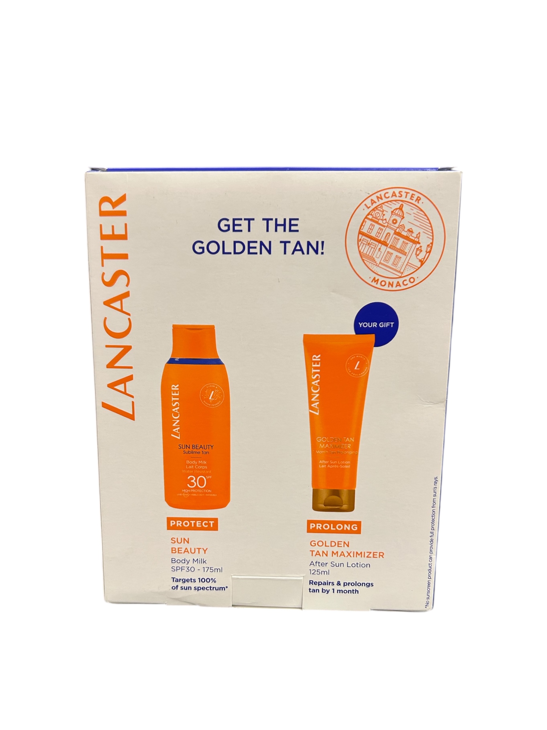 LANCASTER (W) SET SUN BEAUTY SUBLIME TAN SPF 30 BODY MILK 175ML + GOLDEN TAN MAXIMIZER AFTER SUN LOTION 125ML