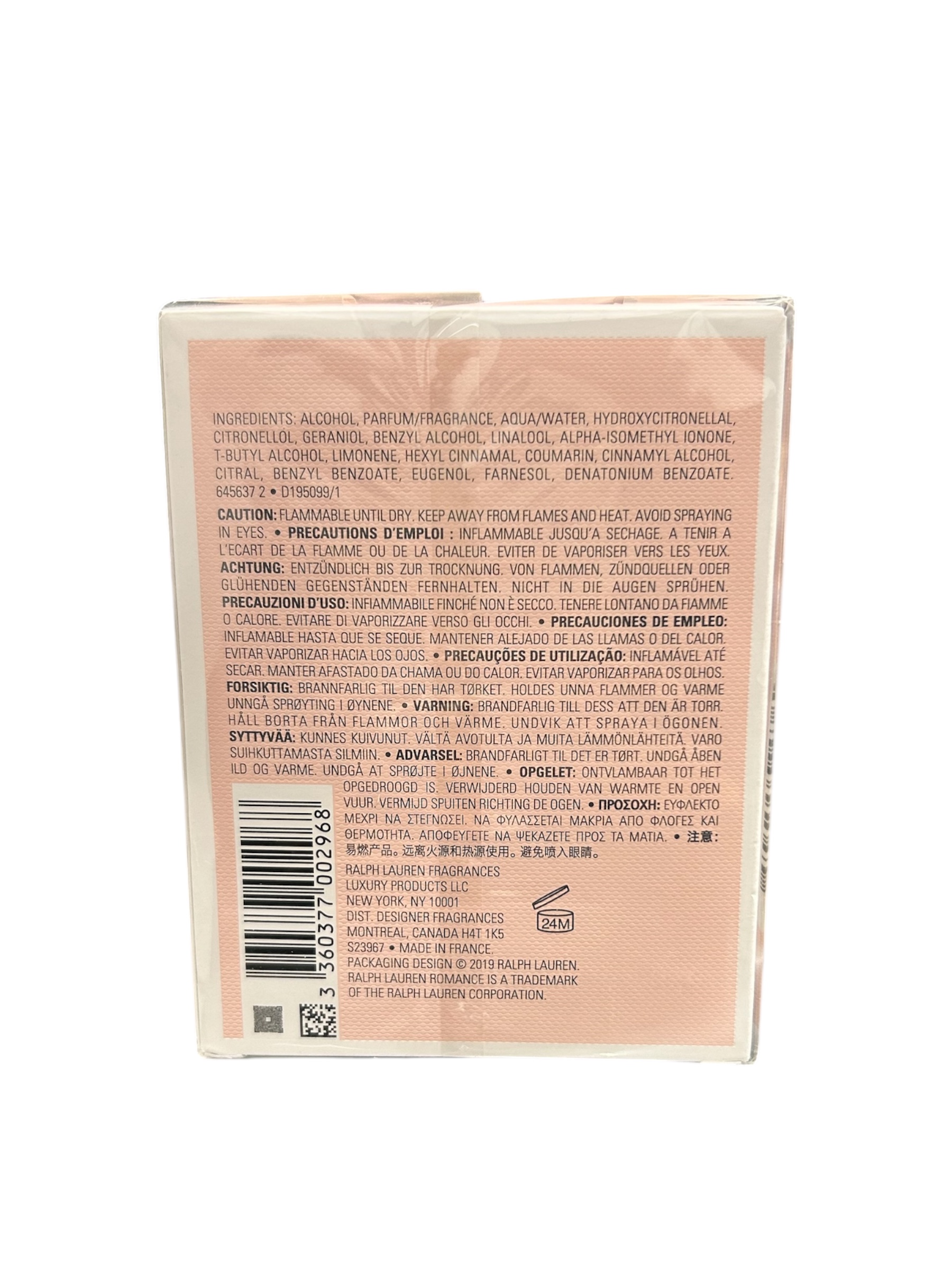 RALPH LAUREN ROMANCE (W) EDP 100ML