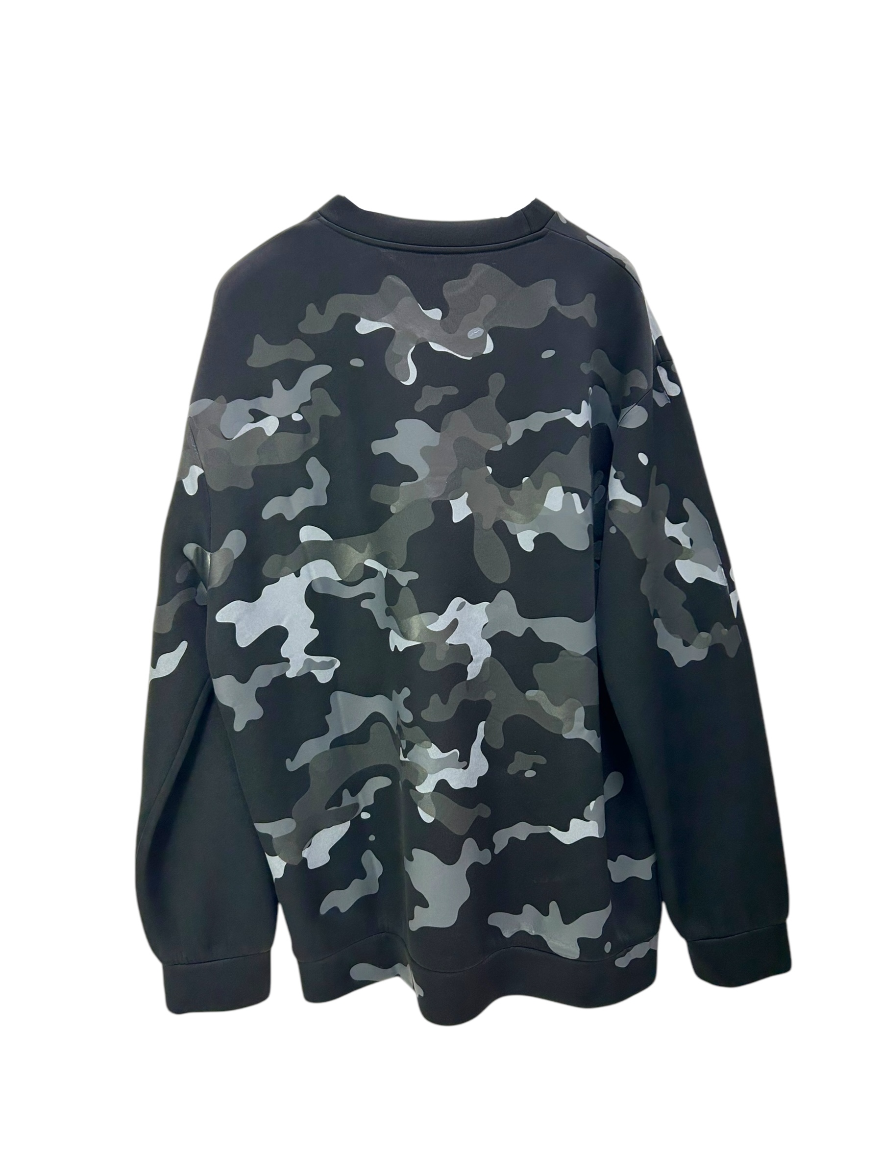 R.Neck Sweatshirt BLACK L
