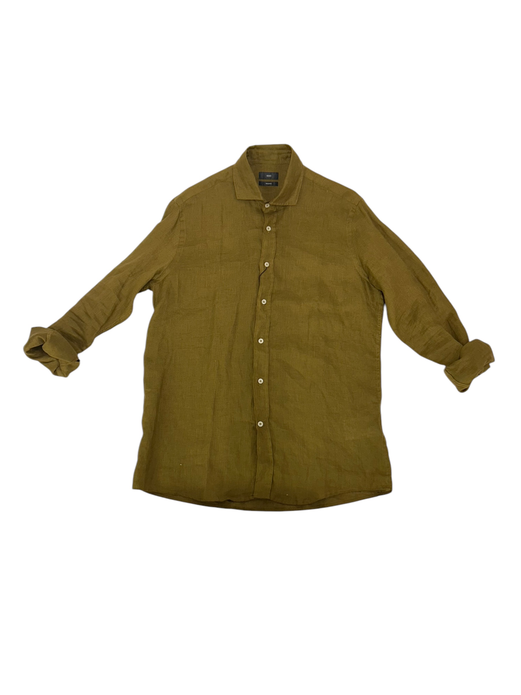 CAMICIA LINO LINOFRENCH MARRONE 40